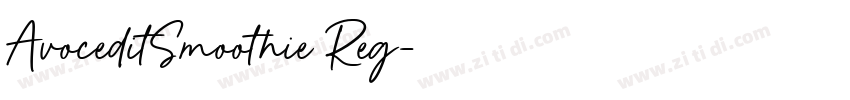 AvoceditSmoothie Reg字体转换